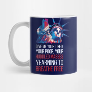 American Immigration Political Statue of Liberty Design Mug